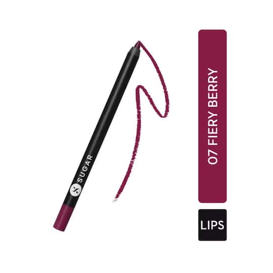 SUGAR Cosmetics Lipping On The Edge Lip Liner - 07 Fiery Berry (1.2g)