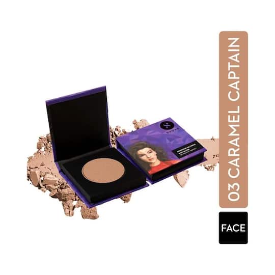 SUGAR Cosmetics Contour De Force Mini Bronzer - 03 Caramel Captain (Chestnut Brown) (4g)
