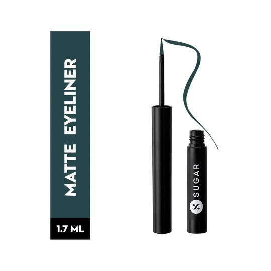 SUGAR Cosmetics Eye Told You So! Smudgeproof Eyeliner - 03 Green Lantern (Chrome Green) (1.7 ml)