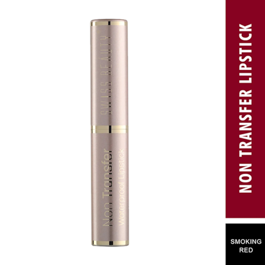 Swiss Beauty Non Transfer Waterproof Lipstick - Smoking Red (3g)