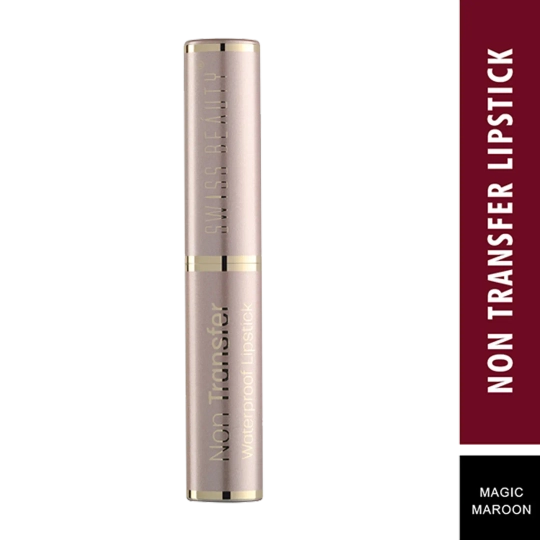 Swiss Beauty Non Transfer Waterproof Lipstick - Magic Maroon (3g)