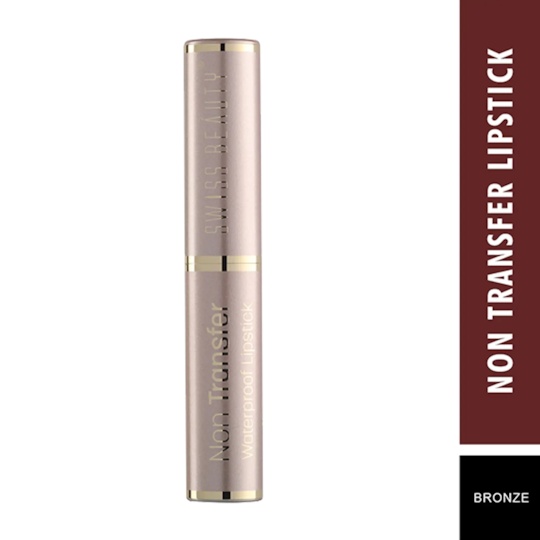 Swiss Beauty Non Transfer Waterproof Lipstick - Bronze (3g)