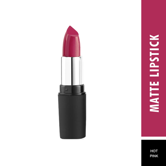 Swiss Beauty Pure Matte Lipstick - Hot Pink (3.8g)
