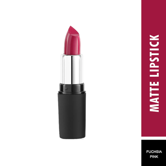 Swiss Beauty Pure Matte Lipstick - 204 Fuchsia Pink (3.8g)