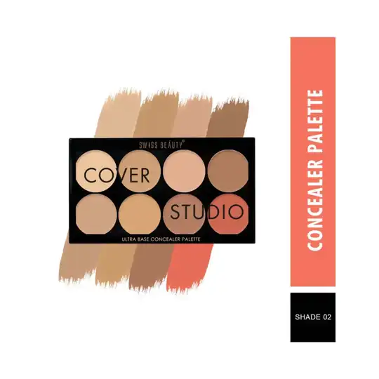 Swiss Beauty Cover Studio Ultra Base Concealer Palette - Shade 2 (16g)