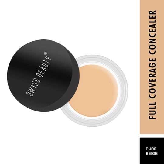 Swiss Beauty Full Coverage Creamy Concealer - Pure Beige (10g)