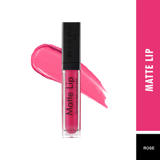 Swiss Beauty Ultra Smooth Matte Liquid Lipstick - 02 Rose (6ml)