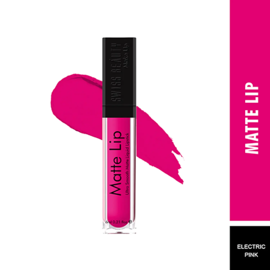 Swiss Beauty Ultra Smooth Matte Liquid Lipstick - 18 Fire Red (6ml)