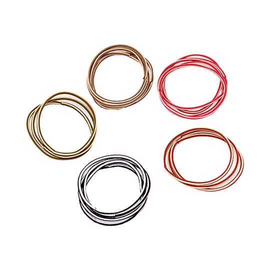 Bronson Professional Elastic Soft Stretchable Hair Rubber Bands Twin Color (20 pcs)