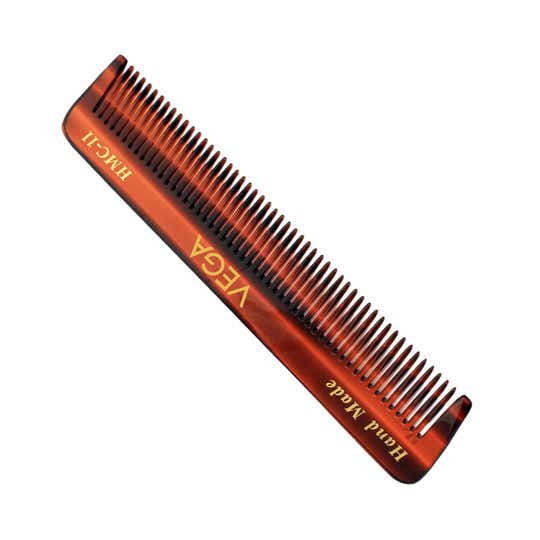 Vega Handmade Pocket Hair Comb with Tortoise Shell Pattern for Men and Women (HMC-11) (19 g)