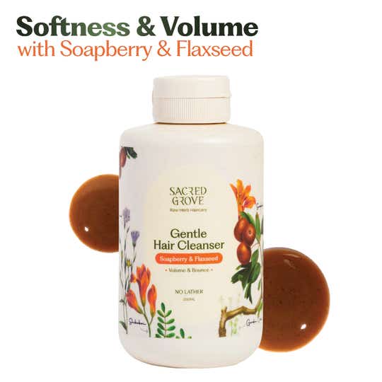 Sacred Grove Hair Cleanser with Reetha Herbal Shampoo (250 ml)