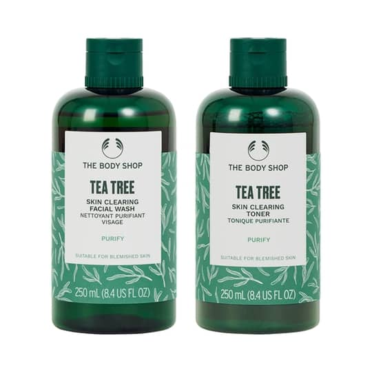 The Body Shop Tea Tree Facial Wash & Toner Combo