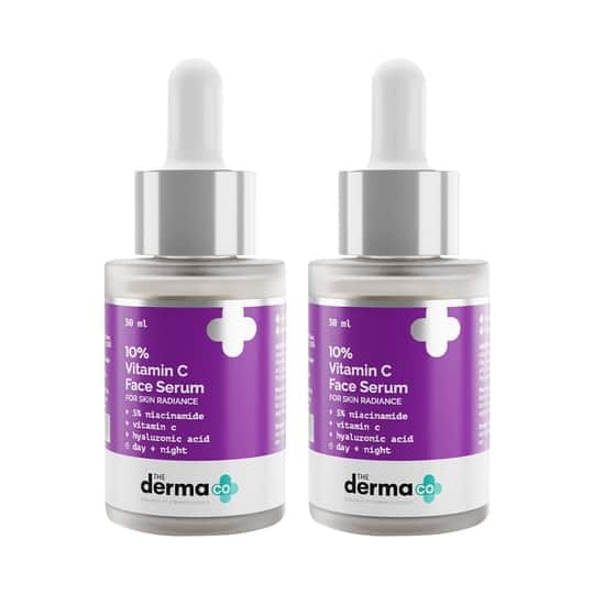 The Derma Co 10% Vitamin C Face Serum Combo Pack of 2 (30ml)