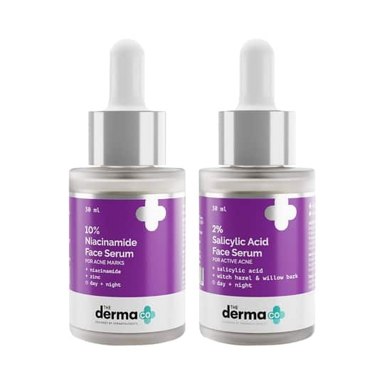 The Derma Co 10% Niacinamide Face Serum & The Derma Co 2% Salicylic Acid Face Serum Combo