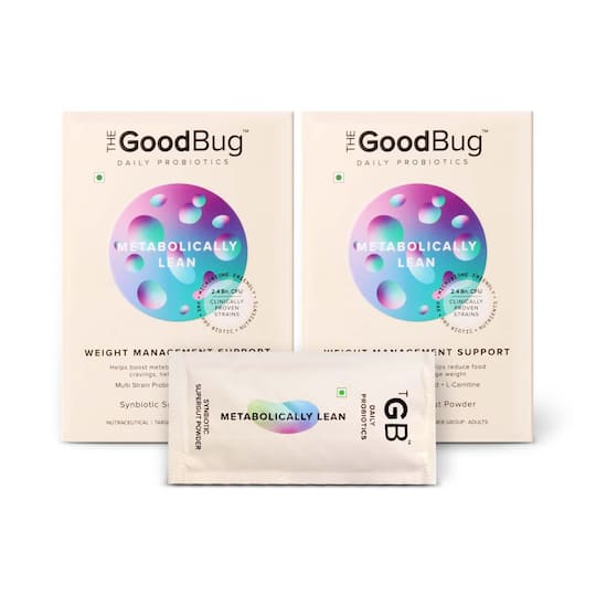 The Good Bug Metabolically Lean Supergut Powder For Weight Management (Pack Of 2 x 15 Sachet) Combo
