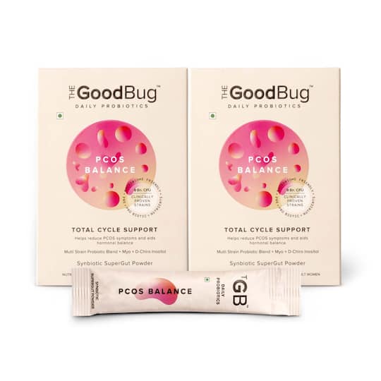 The Good Bug Pcos Balance Supergut Powder For Total Cycle Support (Pack Of 2 x 15 Sachet) Combo