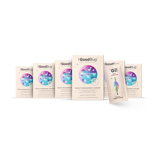 The Good Bug Metabolically Lean Supergut Powder For Weight Management (Pack Of 6 x 15 Sachet) Combo