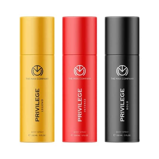 The Man Company Privilege Legend With Bold & Intense Body Spray Set (3Pcs)