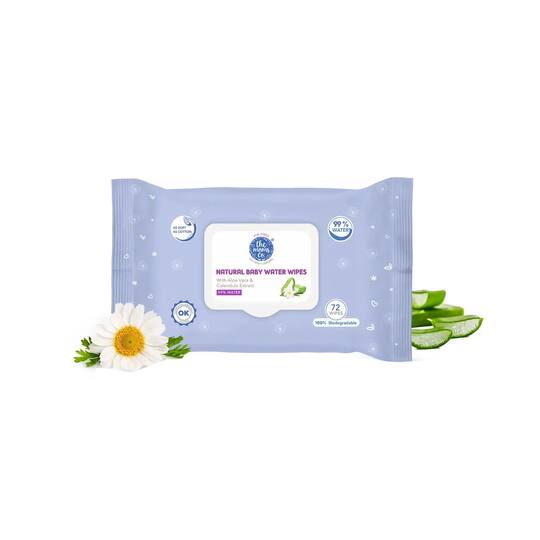 the moms co. Baby Water Wipes (72 Wipes)