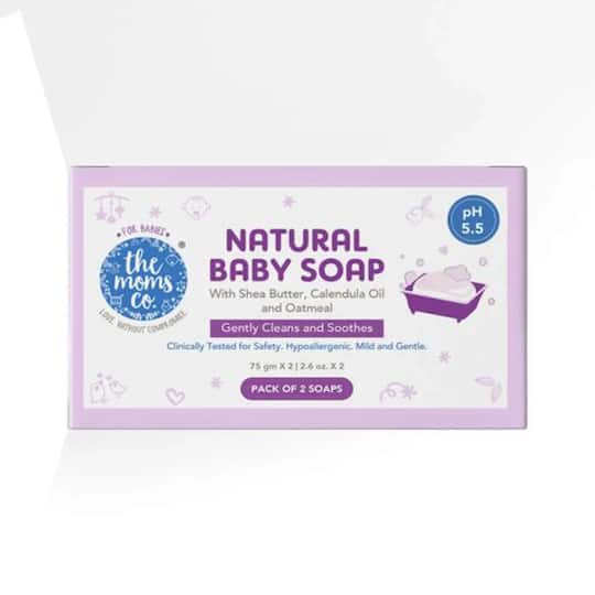 the moms co. Natural Baby Soap - Pack of 2 (150g)