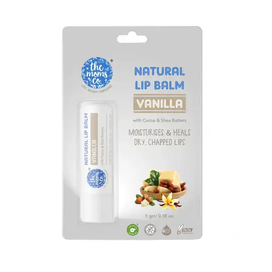 the moms co. Natural Vanilla Lip Balm (5g)