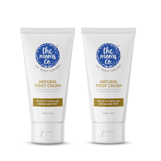 the moms co. Natural Foot Cream With Argan Oil Vit E & Oil Relief (50 g) Combo