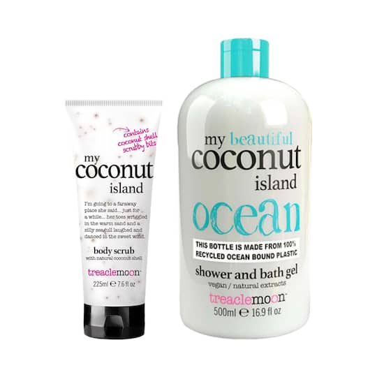 Treaclemoon My Coconut Island Shower Gel (500 ml) & My Coconut Island Body Scrub (225 ml) Combo