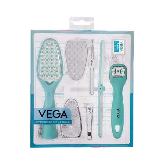 VEGA Pedicure Tools for Men & Women Foot Care Set for Dead Skin & Callus Removal Set of 8 (PDS-08)