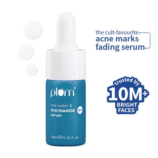 Plum 10% Niacinamide Face Serum With Rice Water & Squalane (10ml)