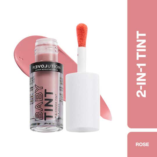 Makeup Revolution Relove Cheek And Lip Baby Tint - Rose (1.4 ml)