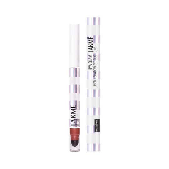 Lakme 9To5 Hya Glam Liner + Shadow Eye Duo With Hyaluronic Acid & Vitamin E - Ember Glow (1.8 g)