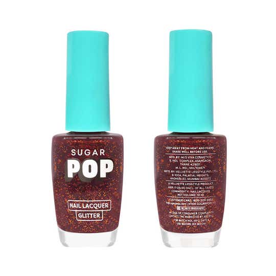 SUGAR POP Nail Lacquer Glitter - 09 Ruby Glaze (10 ml)
