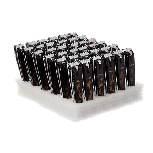 Vega Large Black Nail Clipper Set of 36 (LNCB-03 N) (1743 g)