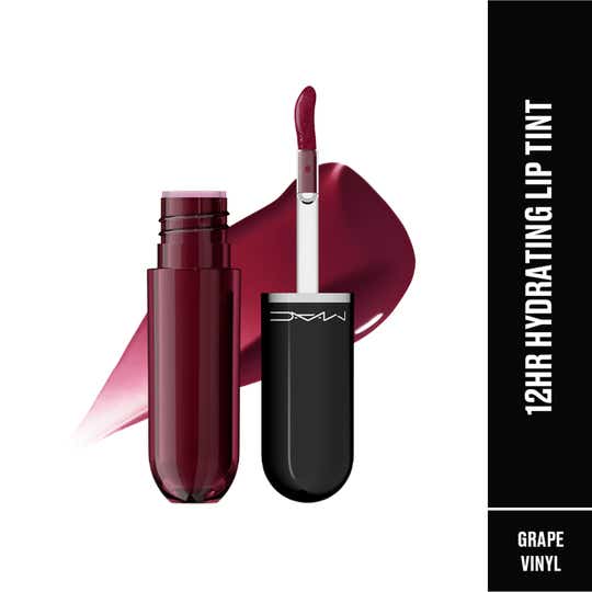 M.A.C Lustreglass Stainglass Lip Tint - Grape Vinyl (3 ml)