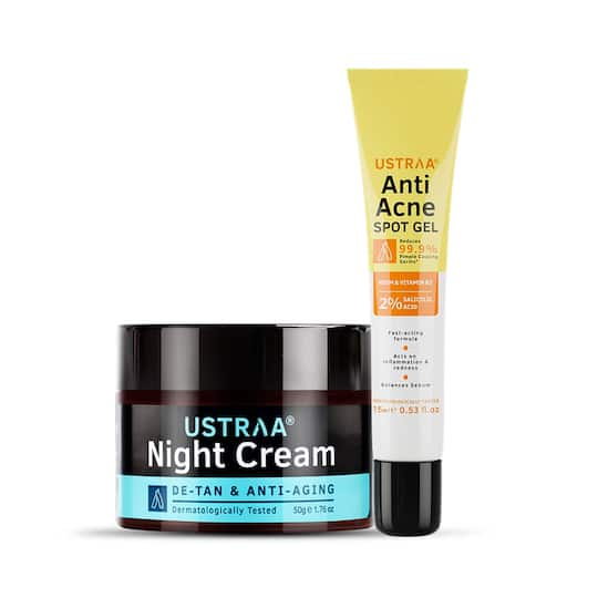 Ustraa Anti Acne Spot Gel & Night Cream Combo