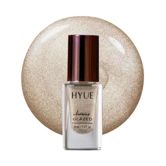Hyue Chrome Glazed Nail Paint - Icy Silver (8 ml)