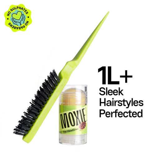 Moxie Beauty The Headliner Wax Stick & Hair Finishing Brush Duo