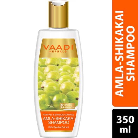 Vaadi Herbals Amla Shikakai Hairfall & Damage Control Shampoo (350ml)