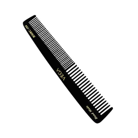 Vega Graduated Dressing Hair Comb for Men and Women Black Handmade (HMBC-104) (21 g)