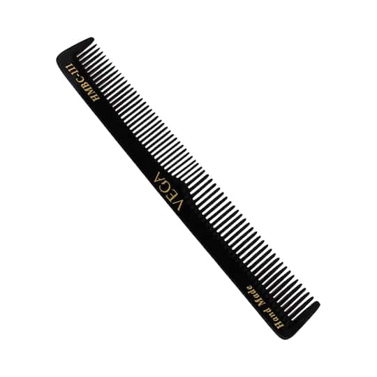 Vega General Grooming Hair Comb for Men and Women Black Handmade (HMBC-111) (17 g)