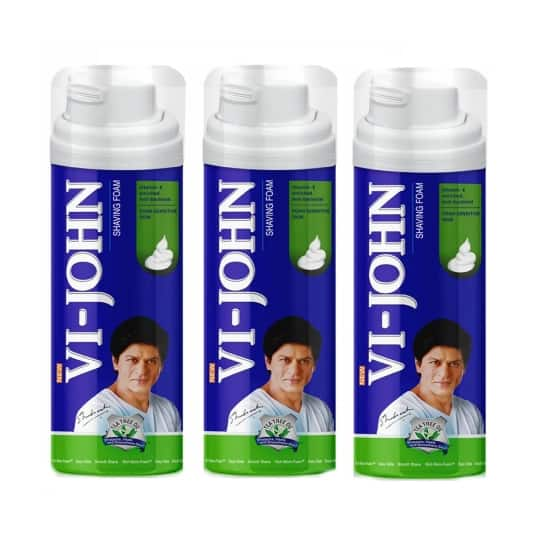 VI-JOHN Sensitive Skin Shaving Foam (Pack of 3) (250 g)