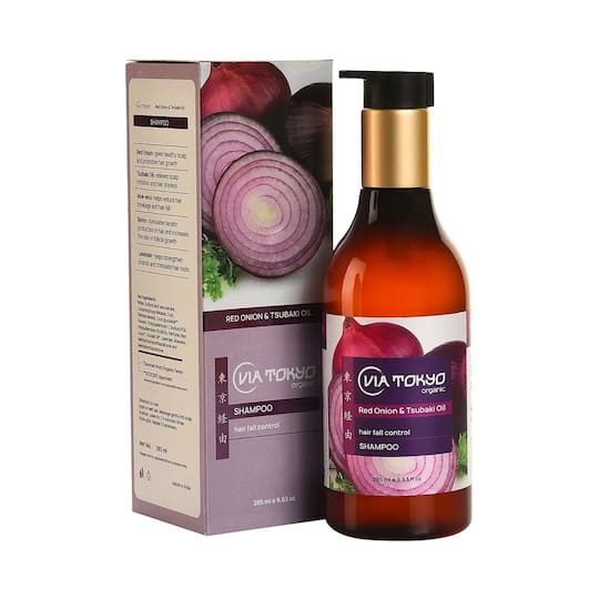 Via Tokyo Organic Red Onion & Tsubaki Oil Shampoo (285ml)