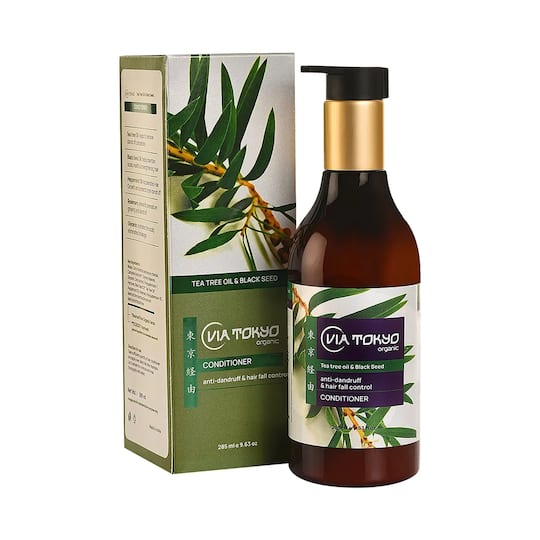 Via Tokyo Organic Black Seed & Tea Tree Oil Conditioner (285ml)