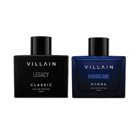 Villain Legacy Classic Luxury + Hurricane Hydra Luxury Premium Eau De Parfum Combo (2 x 50 ml)