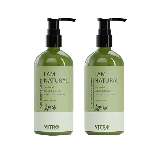 Vitro Naturals I Am Natural Aloe Jojoba Shampoo (500gm) (2Pc)