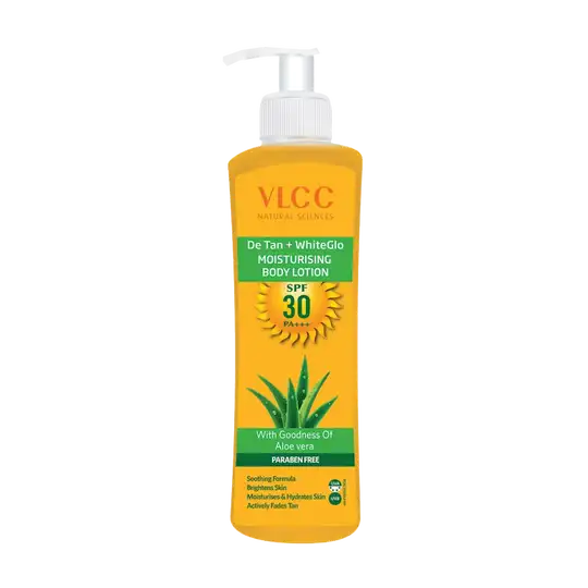 VLCC Detan + Whiteglo Moisturizing Body Lotion SPF 30 Pa+++ (350ml)