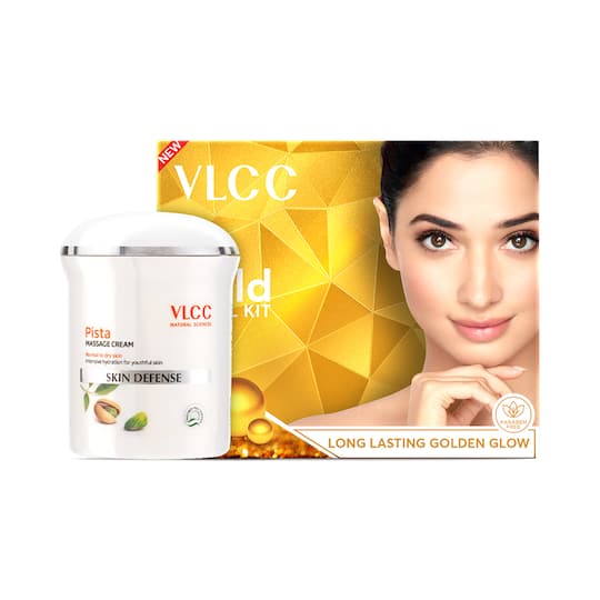 VLCC Pista Massage Cream & Gold Facial Kit