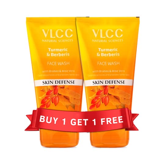 VLCC Anti Tan Skin Lightening & Turmeric and Berberris Face wash Combo