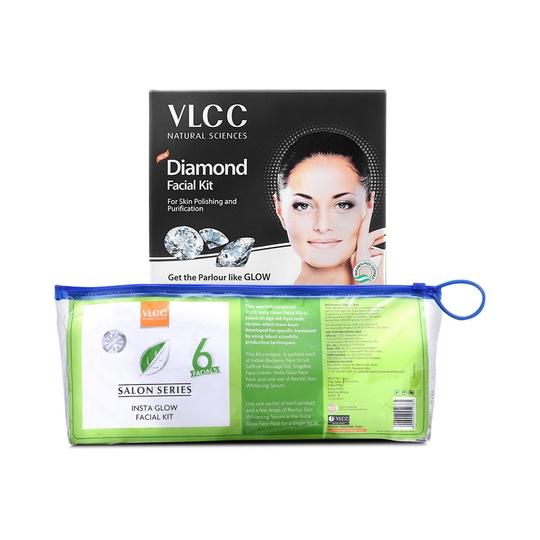 VLCC Pedi Glow Foot Care Kit & Diamond Facial Kit