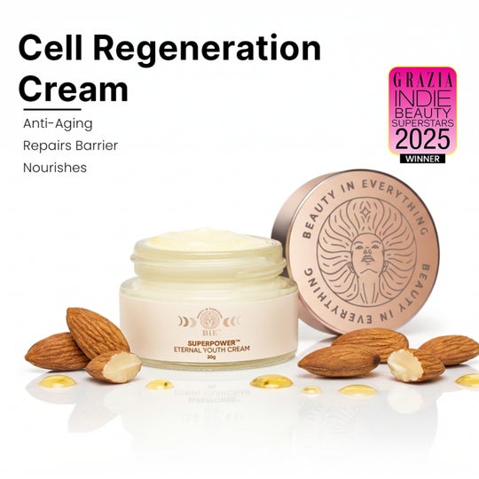 BiE Superpower Eternal Youth Face Cream with Squalane Ginseng Stem Cells - Anti-Aging Cream (20g)